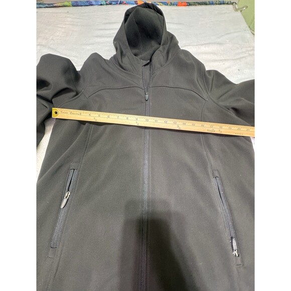 Big Chill Woman’s Xl Or 1x Full Zip Windbreaker Hooded Jacket‎ Black NWT - Picture 6 of 9